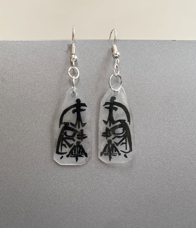Darth Vader Star Wars Earrings – Handmade Sci-Fi Jewellery