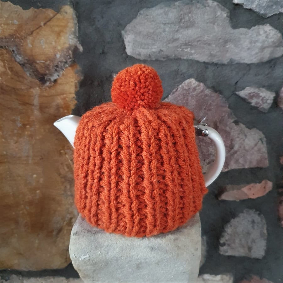 Tea Cosy, Cozy, Tea Pot Cover, Suki, For Life Compatible, Hand Knitted, Stump