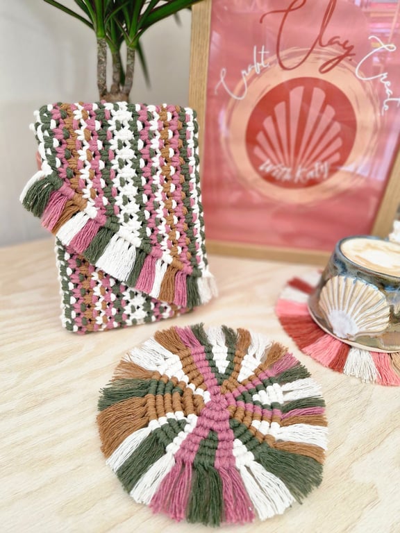 Macrame Kindle Sleeve with Tassels