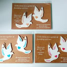 Friendship Doves. One for you and one for your friend. Pack of pair.