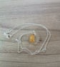 Handmade gold turtle Necklace from resin 