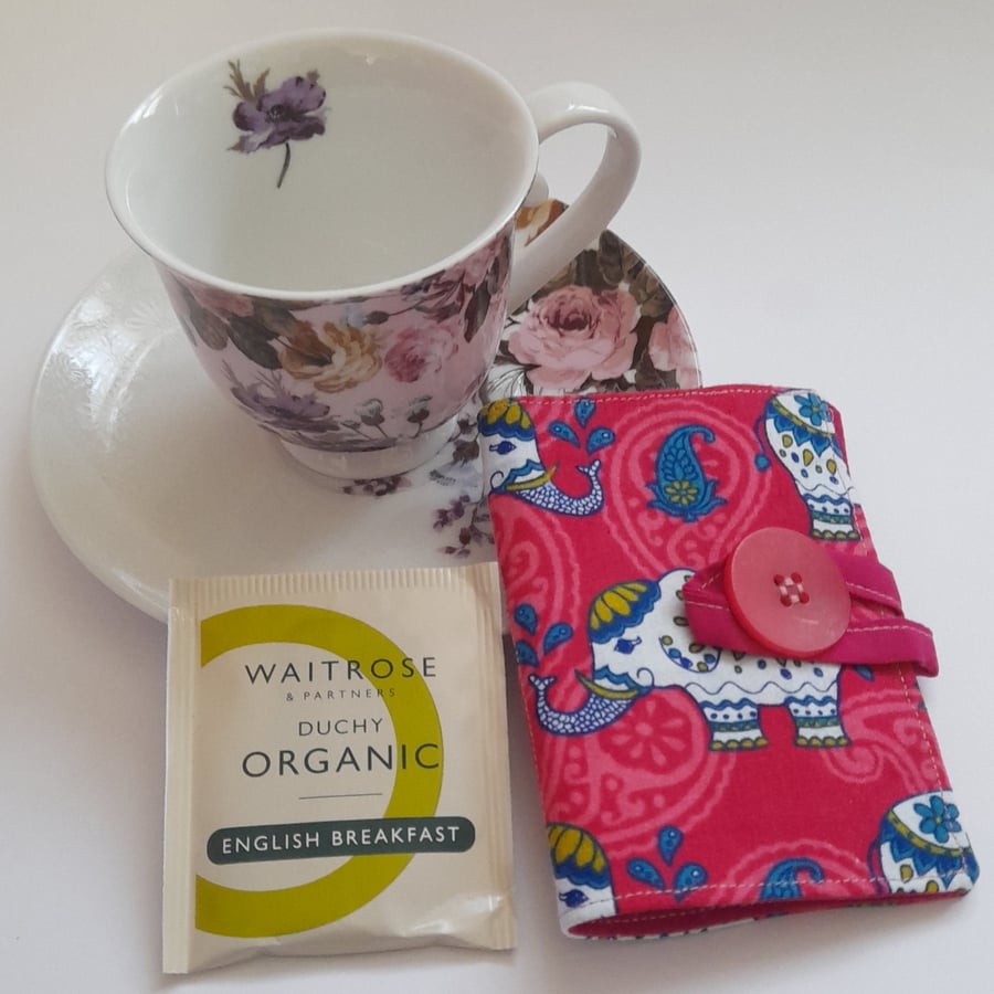 Seconds Sunday - Elephant Tea wallet, Travel tea wallet, Teabag holder