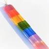 Fused Glass Rainbow Long Hanger