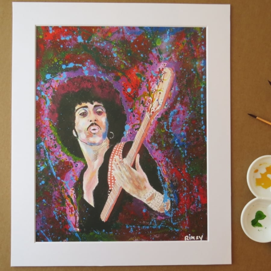 PHIL LYNOTT - ART PRINT WITH MOUNT