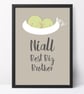 Best Big Sister or Brother, personalised 'Smiler' print, christening new baby - Image 7