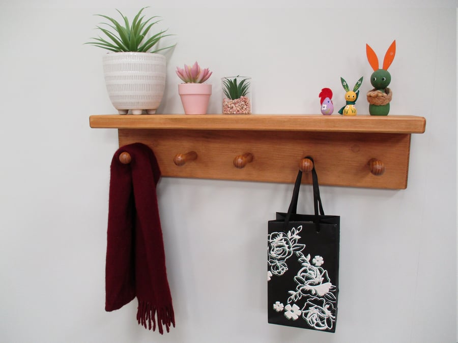 Peg Rail with Shelf