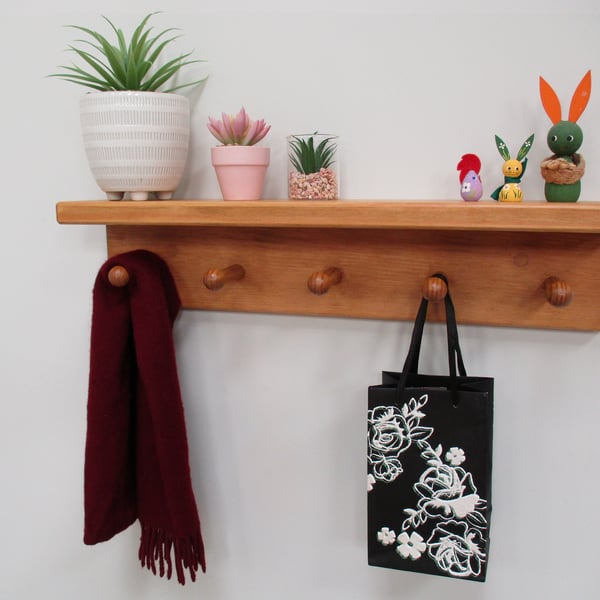 Peg Rail with Shelf