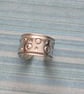 Sterling Silver 925 Circle Pattern Earcuff Artisan Jewellery - Image 1
