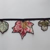 Embroidered Autumn Leaves Garland