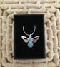 Azure Bumble Bee Pendant - Image 2