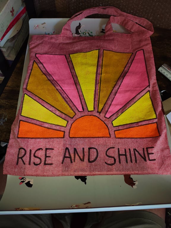 Hand painted tote bags 