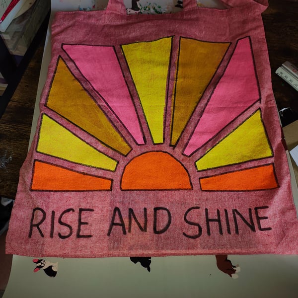 Hand painted tote bags 