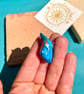 Handpainted Air Dry Clay Kingfisher Pendant Charm - Image 2