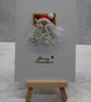 Christmas Card Mixed Media Santa Claus Merry Christmas 3D Luxury Handmade Card