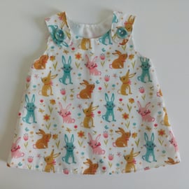 Dress, 0-3 months, rabbits, Summer dress, A Line dress, new baby, babyware