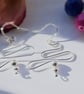 Sterling silver squiggle earrings  - Image 1
