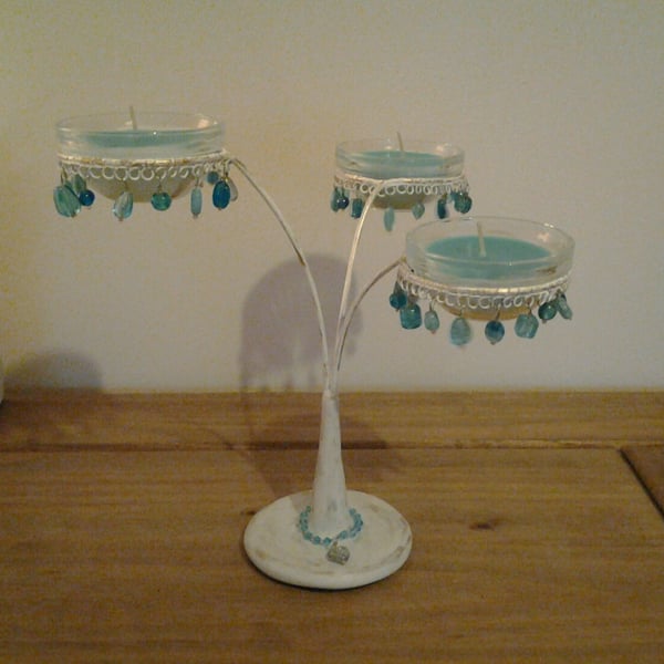 Vintage Style Candelabra with Scented Candles