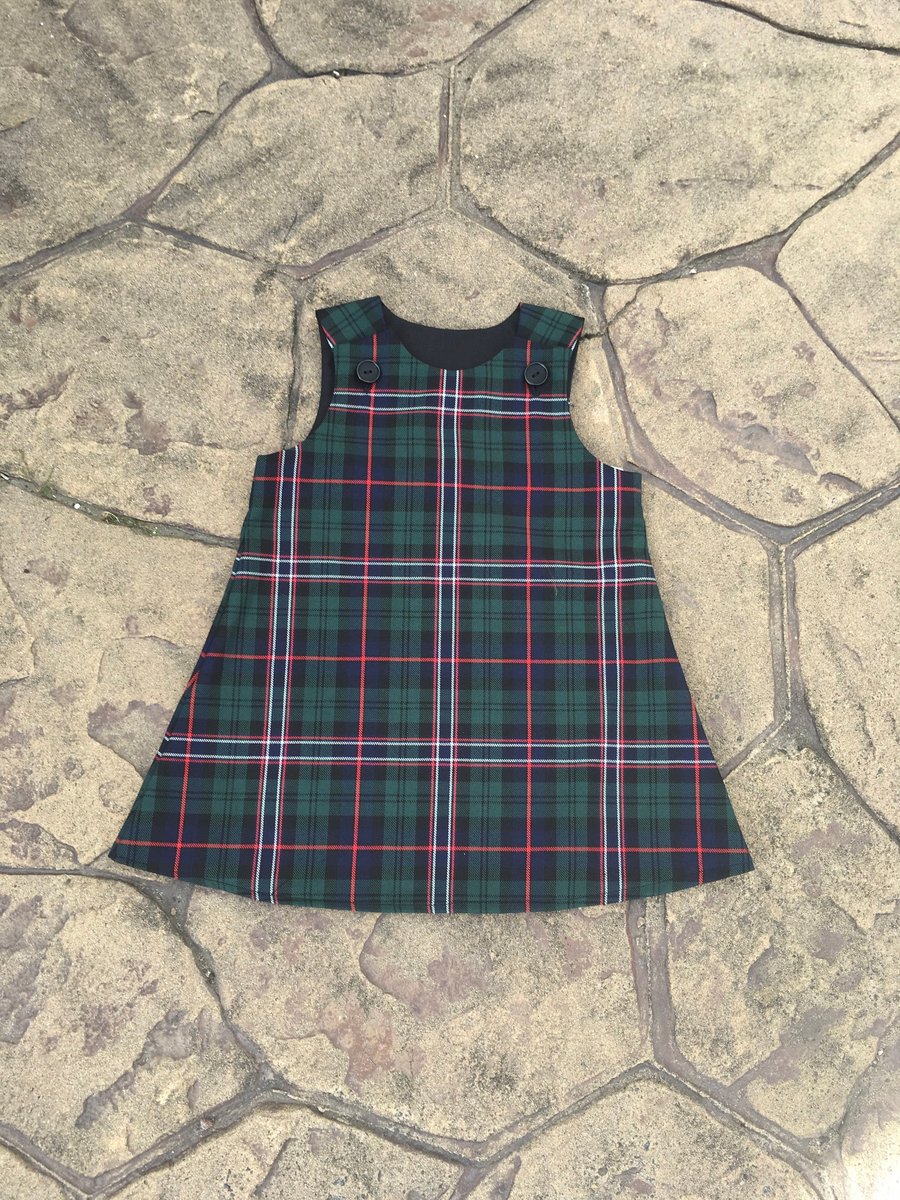 Scottish National Tartan Pinafore Dress