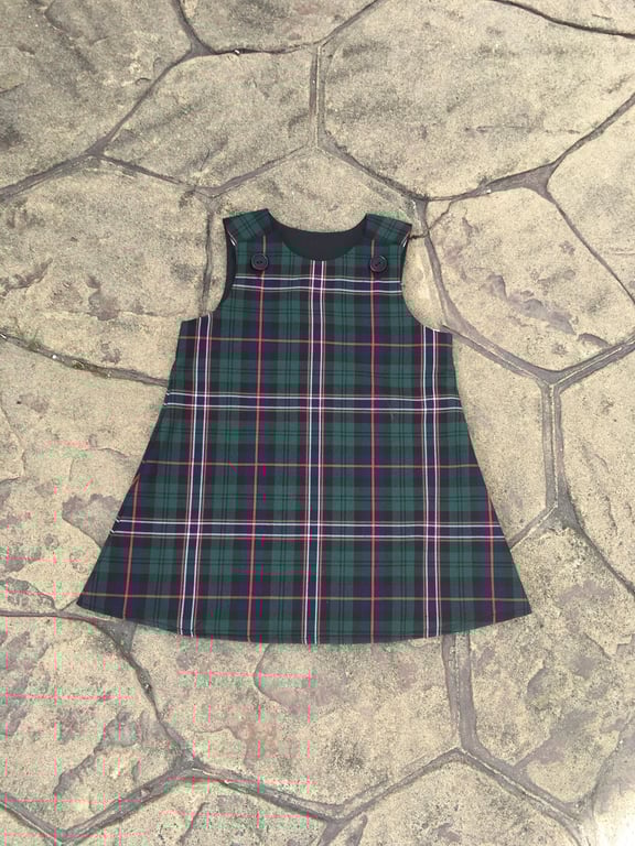Scottish National Tartan Pinafore Dress