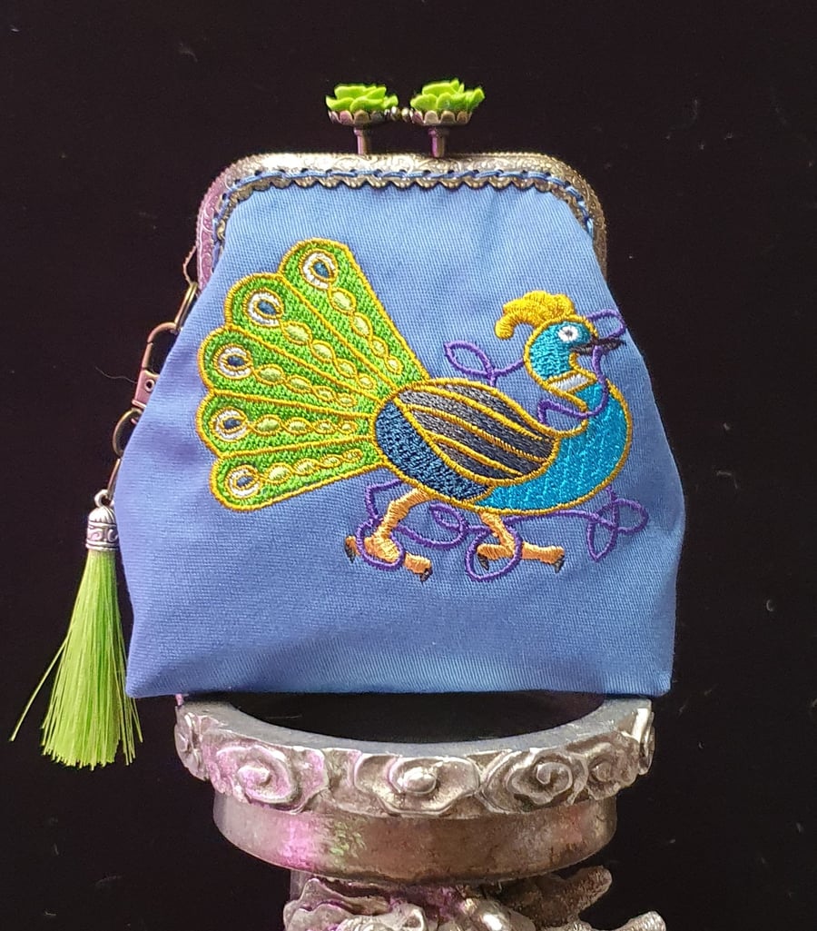 Celtic Peacock Coin Purse 