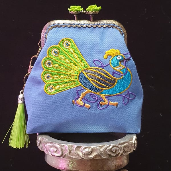 Celtic Peacock Coin Purse 