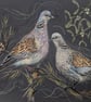 Two Turtle Doves, An A4 signed print of an original drawing - Image 2