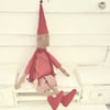 Christmas handmade cloth elf doll