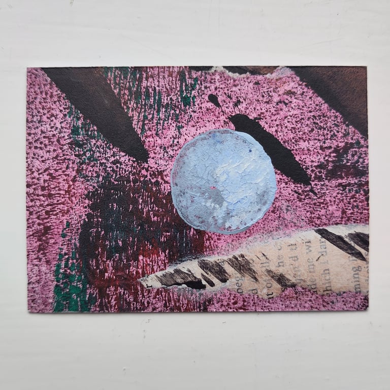 ACEO Original Painting Lunar Entry Level Collector