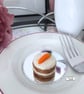 SOLD Pin cushion Carrot cake, decor, keyring needle felted by Lily Lily Handmade