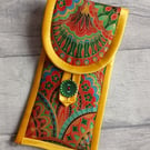 Multicoloured Deco Scallop Glasses Case, Pencil Case, Storage Pouch