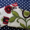 Sweet Zipped make-up bag,  also suitable to keep phone and keys in !