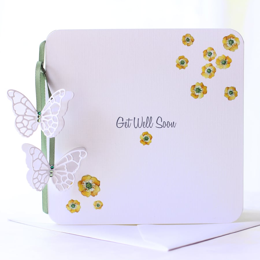 Buttercup Meadow - A Floral Get Well Soon Card 
