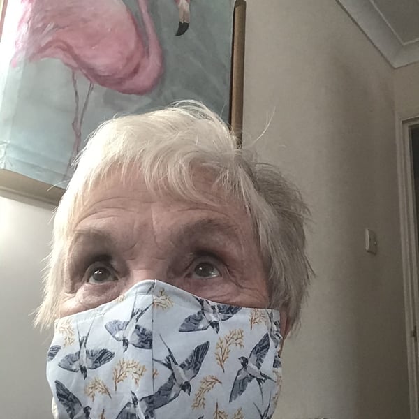 HAND MADE WASHABLE FACE MASK. FREE UK DELIVERY