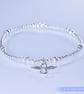 Sterling Silver Infinety Angel Bracelet Stretchy Handmade - Image 2