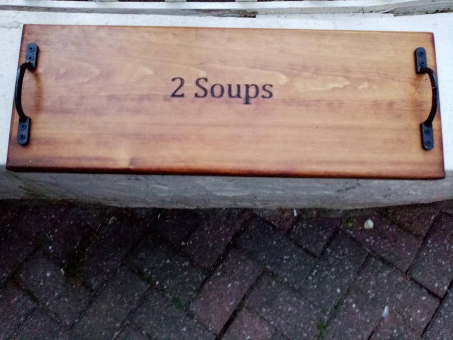 Rustic personalised serving board