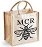 Manchester Bee Midi Jute Bag -  M C R - Image 4