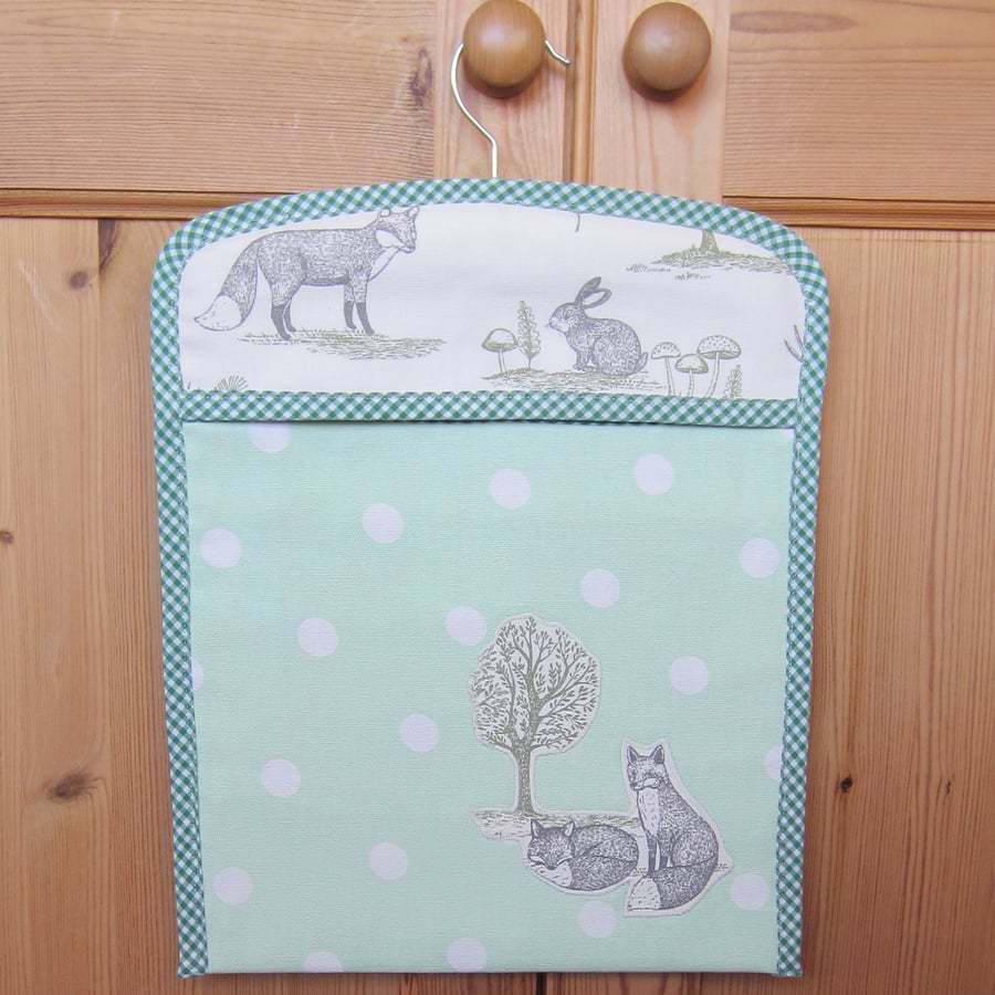 Fox and Rabbit Peg Bag