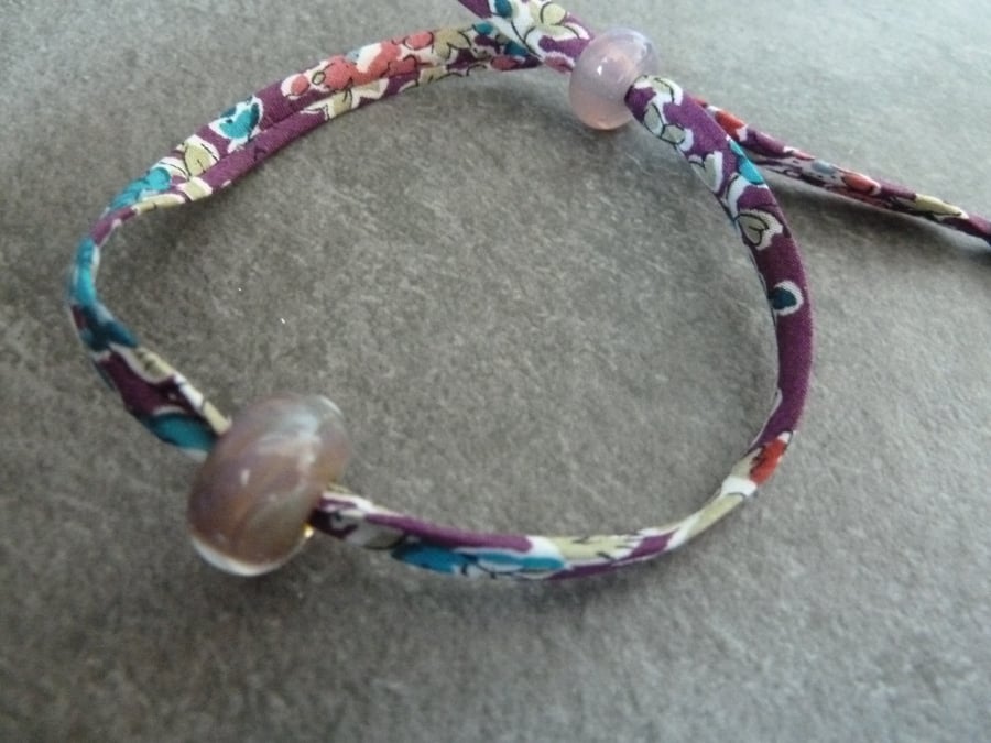 liberty fabric adjustable bracelet