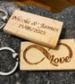 Infinite Love, personalised Keyring