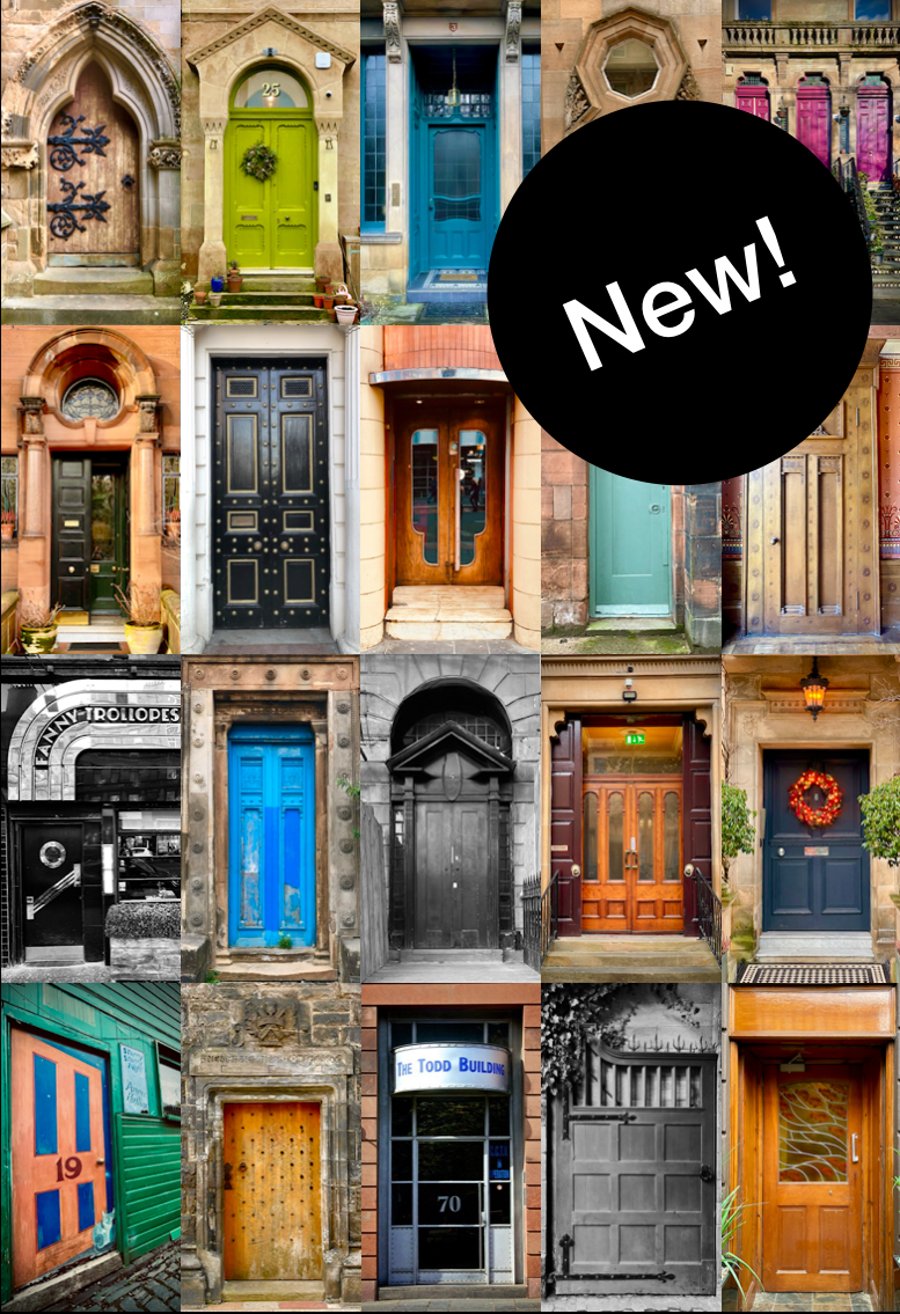 ‘Great Doors of Glasgow’ Signed Mounted Print FREE DELIVERY