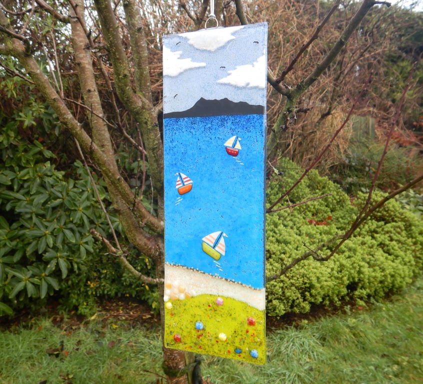 Fused Glass Isle of Arran Suncatcher