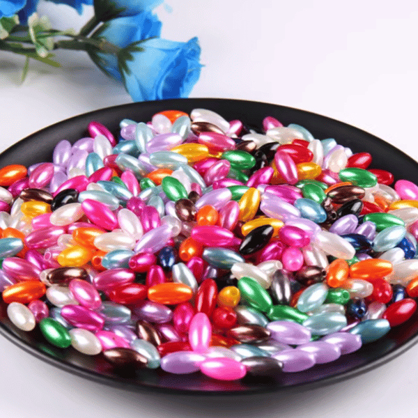 6 x 12mm, 600 pcs Mixed Rice Beads - Folksy