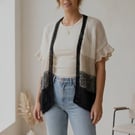 A handmade mohair knitted cardigan 