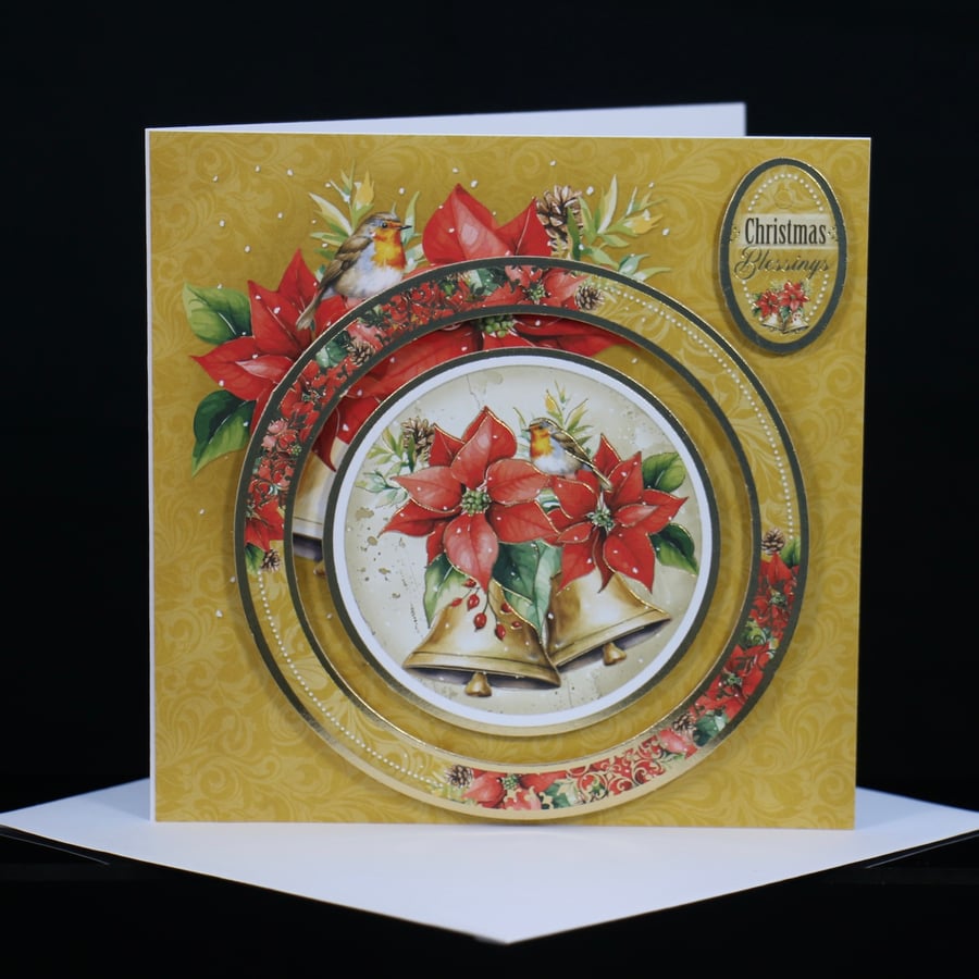 Christmas Bells and Robin card