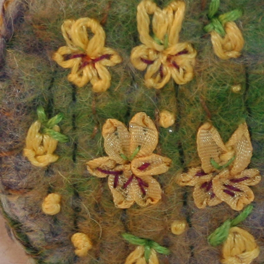 Mountain Pansies Brooch