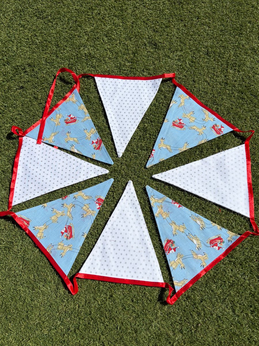 Handmade Christmas Bunting 