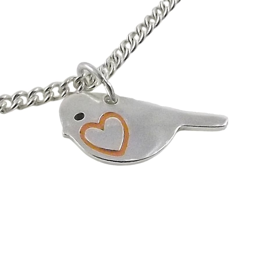 Robin Anklet, Silver Bird Jewellery, Handmade Wildlife Gift for Her