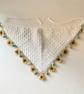  White Sunflower Crochet Bandana - Boho Summer Festival Headscarf - Image 2