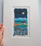 Jewel Cottage- Original collage. A4 Mounted only - Image 3