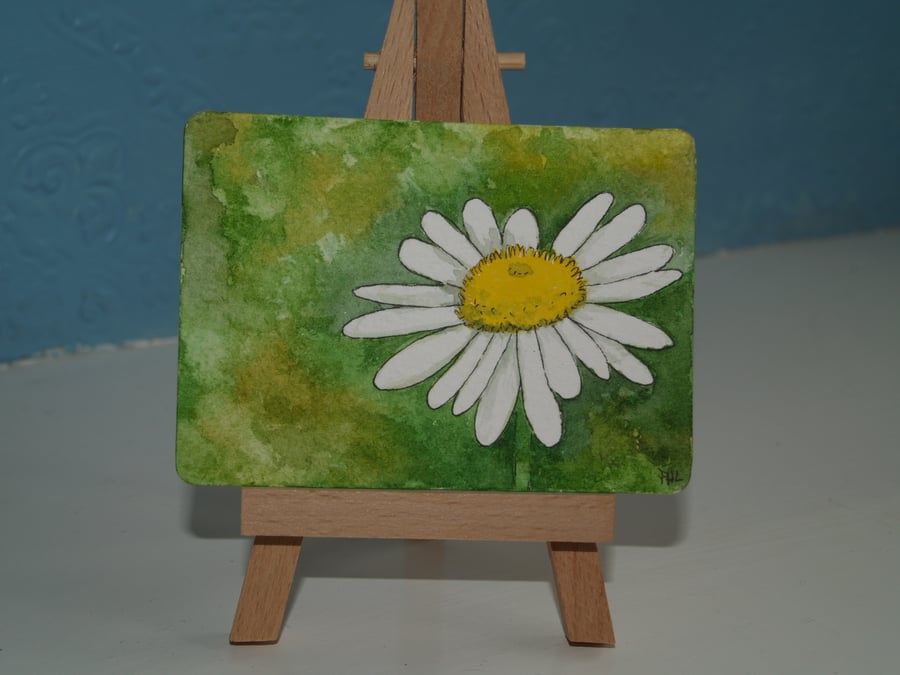 SALE ACEO Original Just One Daisy